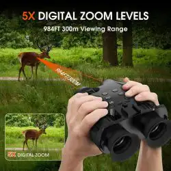 1080P FHD Night Vision Goggles 1.54" TFT Screen 850nm 7 Levels IR 300M 5X Digital Zoom Vision Night Binoculars - Image 3
