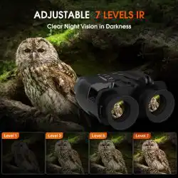 1080P FHD Night Vision Goggles 1.54" TFT Screen 850nm 7 Levels IR 300M 5X Digital Zoom Vision Night Binoculars - Image 6