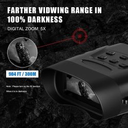 1080P Full HD Night Vision Binoculars 4X Optical Zoom 5X Digital Zoom 300M 850nm 7-Level Adjustable IR Brightness NVG Binoculars - Image 5
