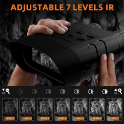 1080P Full HD Night Vision Binoculars 4X Optical Zoom 5X Digital Zoom 300M 850nm 7-Level Adjustable IR Brightness NVG Binoculars - Image 3