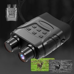 1080P Full HD Night Vision Binoculars 4X Optical Zoom 5X Digital Zoom 300M 850nm 7-Level Adjustable IR Brightness NVG Binoculars