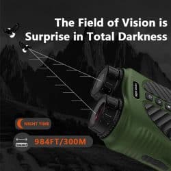 2.5K UHD Night Vision Binoculars 3" LCD Screen 40MP 300M 850nm 8X Digital Zoom Vision Night Vision Binoculars - Image 3