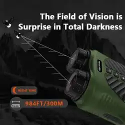 2.5K UHD Night Vision Binoculars 3" LCD Screen 40MP 300M 850nm 8X Digital Zoom Vision Night Vision Binoculars - Image 3