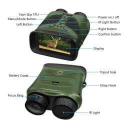 2.5K UHD Night Vision Binoculars 3" LCD Screen 40MP 300M 850nm 8X Digital Zoom Vision Night Vision Binoculars - Image 6