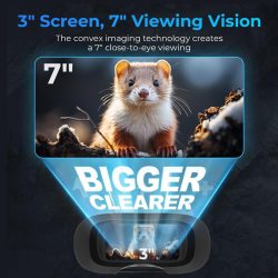 WILDGUARDER® 2.5K Full Color Vision Night Binoculars 3" Screen 850nm Infrared 300M 8X Digital Zoom Night Vision Binos with Tactical LED - Image 3