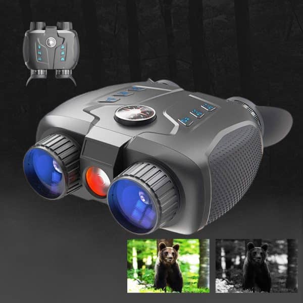 3D VR Night Vision Binoculars 4K UHD 36MP 6X Digital Zoom 5000mAh 700M 7 Levels IR Nite Vision Binoculars with Built-in Compass