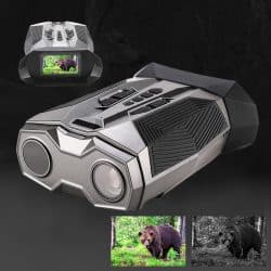 4K Night Vision Binoculars 850nm 20X Digital Zoom 3-inch HD Screen Binoculars with Night Vision