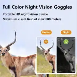 4K Night Vision Binoculars 850nm 20X Digital Zoom 3-inch HD Screen Binoculars with Night Vision alternate view