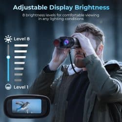 4K Night Vision Binoculars 48MP 7-inch View 4X Optical Zoom 8X Digital Zoom 4000mAh 300M 7-Level IR Binoculars and Night Vision - Image 7