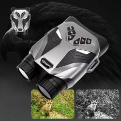 4K Night Vision Binoculars 48MP 7-inch View 4X Optical Zoom 8X Digital Zoom 4000mAh 300M 7-Level IR Binoculars and Night Vision