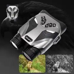 4K Night Vision Binoculars 48MP 7-inch View 4X Optical Zoom 8X Digital Zoom 4000mAh 300M 7-Level IR Binoculars and