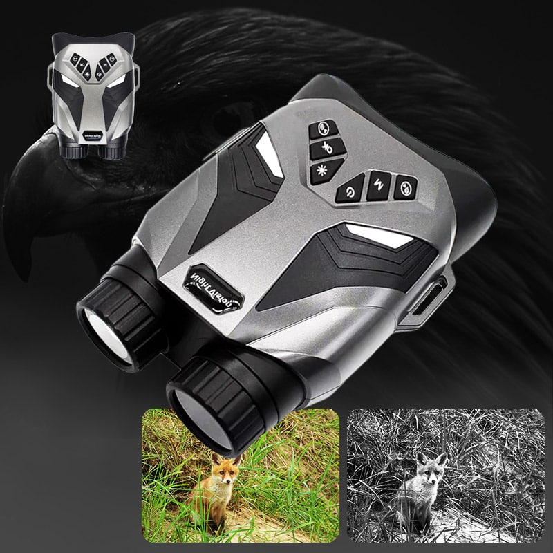 4K Night Vision Binoculars (7) 4K Night Vision Binoculars 48MP 7-inch View 4X Optical Zoom 8X Digital Zoom 4000mAh 300M 7-Level IR Binoculars and Night Vision - Image 1