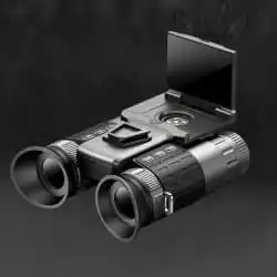 WILDGUARDER 4K UHD Dual Screen Night Vision Binoculars 600M 8X Digital Zoom 5X Magnification Night alternate view