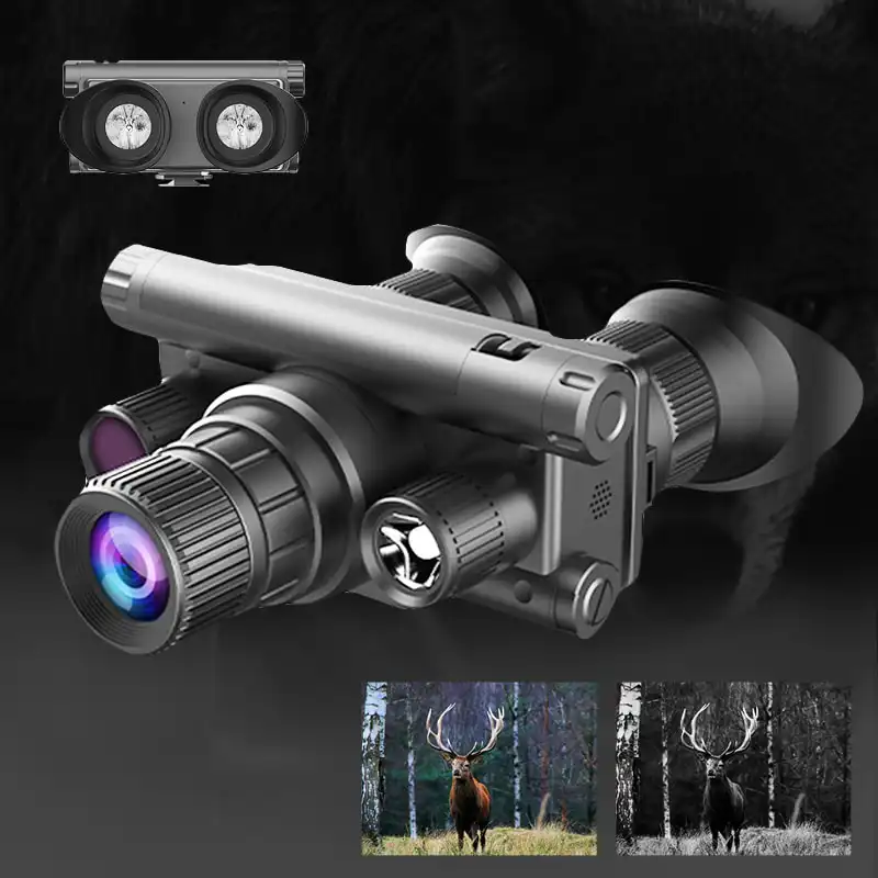4K UHD Night Vision Goggles (1) WILDGUARDER 4K UHD Night Vision Goggles 8X Digital Zoom 850nm 3 Level IR 5 Level Screen Brightness Goggles Night