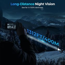 4K UHD Night Vision Binoculars 4.5" Large Display 4000mAh 850nm 7-Level Adjustable IR Light 8X Digital Zoom Vision Night Vision Binoculars - Image 6