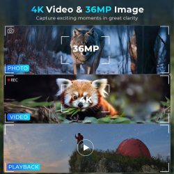 4K UHD Night Vision Binoculars 4.5" Large Display 4000mAh 850nm 7-Level Adjustable IR Light 8X Digital Zoom Vision Night Vision Binoculars - Image 7