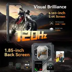 CUBOT KingKong X 5G Rugged Phone with 2.5K 6.58" FHD+ 120Hz + 1.85" Rear Display MTK 7050 Up to 32+256/512GB 100MP Camera 10200mAh Battery - Image 4
