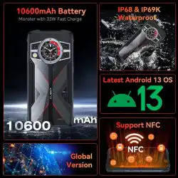 Cubot KingKong 9 Global Dual Screen Rugged Phone with 6.583" FHD+ 120Hz Display Up to 24(12+12)+256GB 10600mAh Battery 24MP Night Vision Camera - Image 2