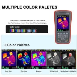 Dual-purpose Thermal Imager Multimeter 2.8 inch -20℃ to +550℃ 1000V DC 750V AC Thermal Imaging Camera with Multimeter - Image 3
