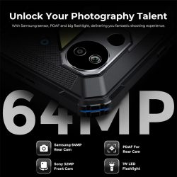 FOSSiBOT DT2 Rugged Tablet with 10.4" 2K Display Up to 20(12+8)+256GB 22000mAh Battery 64MP+32MP Camera WiFi6 Quad-box Speakers Rear Camping LED Flasher - Image 4