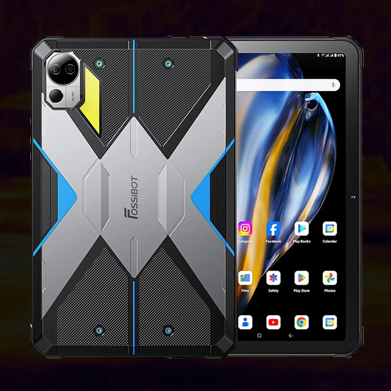 FOSSiBOT DT2 rugged tablet-Thermal Imaging (33) FOSSiBOT DT2 Rugged Tablet with 10.4" 2K Display Up to 20(12+8)+256GB 22000mAh Battery 64MP+32MP Camera WiFi6 Quad-box Speakers Rear Camping LED Flasher - Image 1