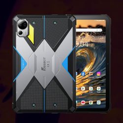 FOSSiBOT DT3 5G Rugged Tablet with 10.4" 2K Display Up to 32(12+20)+256GB Android 15 21560mAh Battery 64MP + 32MP Camera Quad-box Speakers Camping LED Flasher