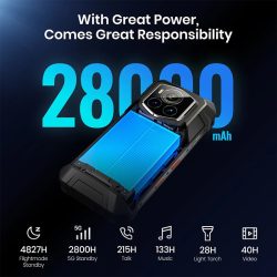 FOSSiBOT F107 Pro 5G Night Vision Rugged Phone with 6.95" FHD+ Display Up to 30(12+18)+512GB 28000mAh Battery 200MP AI Camera Built-in Super-bright Flashlight - Image 3
