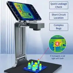 High Definition Thermal Imaging Analyzer 256*192 -15℃~+600℃ Infrared Thermal Imager with 30mm Macro alternate view