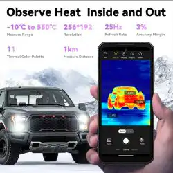 IIIF150 Raptor Global Ultra Thin Thermal Imaging Rugged Phone with 6.8" 120Hz Display Up to 24(12+12)+256GB 10000mAh Battery 64MP Night Vision Camera - Image 5