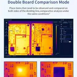 IR Thermal Imaging Camera 256×192 Resolution 25Hz -15℃~600℃ Thermal Imaging Analyzer with Macro Lens alternate view