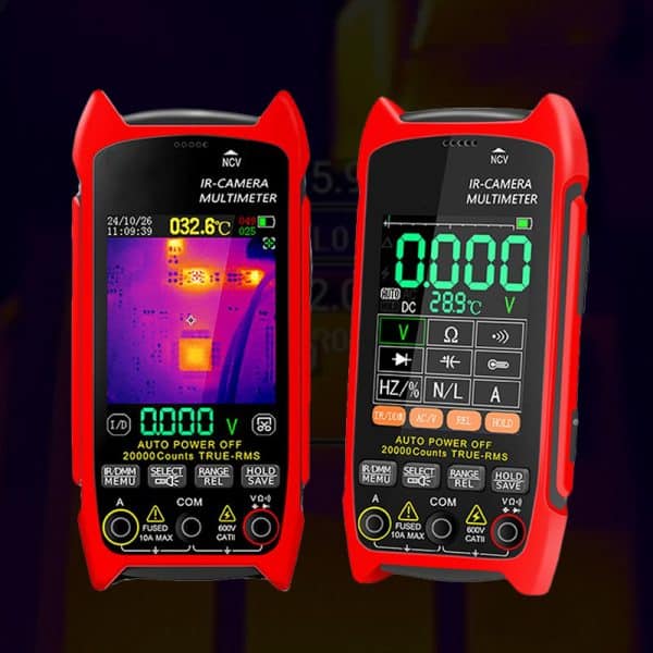 IR Thermal Imaging Multimeter 240*240 Resolution 5 Colors -20℃ to +550℃ 25Hz 1000V DC 750V AC 10A Resistance Measurement