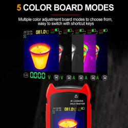 IR Thermal Imaging Multimeter 240*240 Resolution 5 Colors -20℃ to +550℃ 25Hz 1000V DC 750V AC 10A Resistance Measurement - Image 2