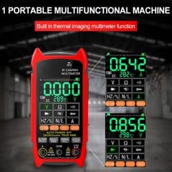 IR Thermal Imaging Multimeter 240*240 Resolution 5 Colors -20℃ to +550℃ 25Hz 1000V DC 750V AC 10A Resistance Measurement - Image 3