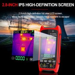 IR Thermal Imaging Multimeter 240*240 Resolution 5 Colors -20℃ to +550℃ 25Hz 1000V DC 750V AC 10A Resistance Measurement - Image 4