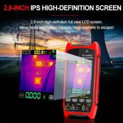 IR Thermal Imaging Multimeter 240*240 Resolution 5 Colors -20℃ to +550℃ 25Hz 1000V DC 750V AC 10A Resistance Measurement - Image 4