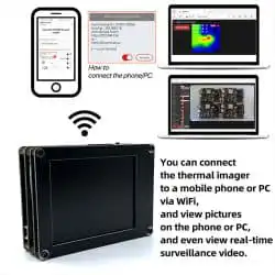 Industrial Thermal Infrared Camera with 2.4-inch TFT Screen 200MP Pixels -20°C to 1000°C 1200mAh Battery 5 Color Palettes Dual Light Thermal Imaging Camera - Image 2