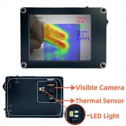 Industrial Thermal Infrared Camera with 2.4-inch TFT Screen 200MP Pixels -20°C to 1000°C 1200mAh Battery 5 Color Palettes Dual Light Thermal Imaging Camera - Image 4