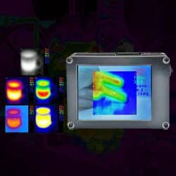 Industrial Thermal Infrared Camera with 2.4-inch TFT Screen 200MP Pixels -20°C to 1000°C 1200mAh Battery 5 Color Palettes Dual Light Thermal Imaging Camera