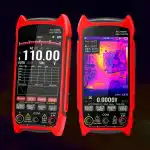 Infrared Thermal Imager Multimeter with 3.5" Large Display 256*192 Pixel 25Hz -20°C~+550°C 15 Colors 1000V/750V 10A Multimeter