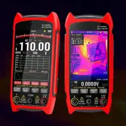 Infrared Thermal Imager Multimeter with 3.5" Large Display 256*192 Pixel 25Hz -20°C~+550°C 15 Colors 1000V/750V 10A Multimeter
