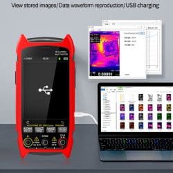 Infrared Thermal Imager Multimeter with 3.5" Large Display 256*192 Pixel 25Hz -20°C~+550°C 15 Colors 1000V/750V 10A Multimeter - Image 4