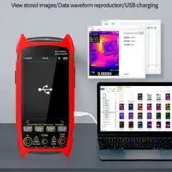 Infrared Thermal Imager Multimeter with 3.5" Large Display 256*192 Pixel 25Hz -20°C~+550°C 15 Colors 1000V/750V 10A Multimeter - Image 4