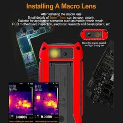 Infrared Thermal Imager Multimeter with 3.5" Large Display 256*192 Pixel 25Hz -20°C~+550°C 15 Colors 1000V/750V 10A Multimeter - Image 3