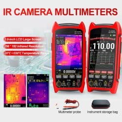 Infrared Thermal Imager Multimeter with 3.5" Large Display 256*192 Pixel 25Hz -20°C~+550°C 15 Colors 1000V/750V 10A Multimeter - Image 2
