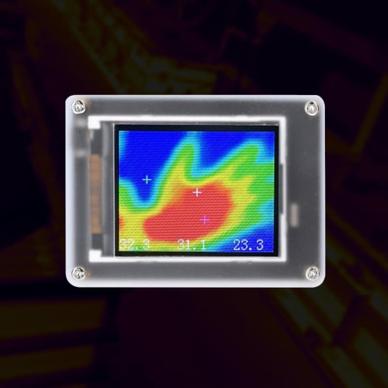 Infrared Thermal Imaging Camera (10) Infrared Thermal Imaging Camera with 1.8" TFT Screen -40℃~300℃ 32*24 Resolution 8Hz Thermal Infrared Camera - Image 1