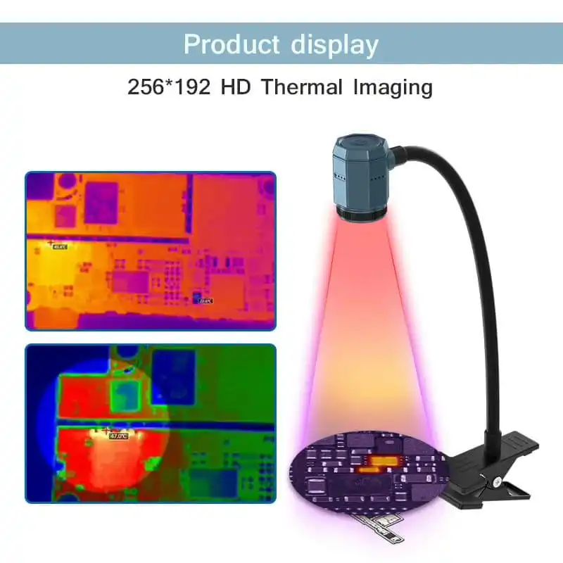 Mini Thermal Imaging Analyzer 256*192 HD -20°C~550°C Detachable Infrared Lens Thermal Imaging Camera alternate view