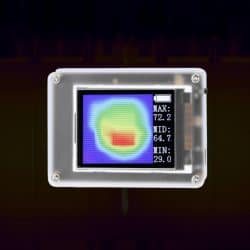 Mini Thermal Infrared Camera with 1.8 Inch TFT Screen 0~80℃ 10Hz 8*8 Resolution Thermal Imaging Camera