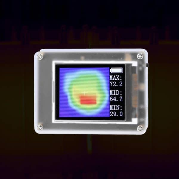 Mini Thermal Infrared Camera with 1.8 Inch TFT Screen 0~80℃ 10Hz 8*8 Resolution Thermal Imaging Camera