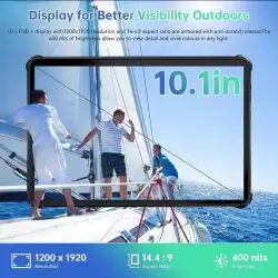 Oukitel RT6 Rugged Tablet with 10.1 Inch FHD+ Diaplay MediaTek MT8788 Android 13 Up to 16(8+8)+256GB 20000mAh Battery 33W Fast Charging - Image 5