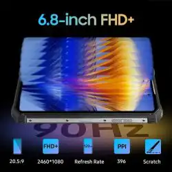 Oukitel WP19 Pro Global Rugged Phone with 6.8" FHD+ 120Hz Display Up to 24(8+16)GB RAM + 256GB ROM 22000mAh Battery 64MP IR Night Vision Camera - Image 4
